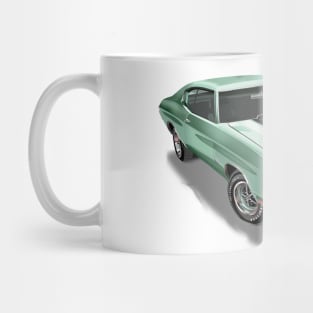 Vintage 1970 Chevrolet Chevelle SS Green Mug
